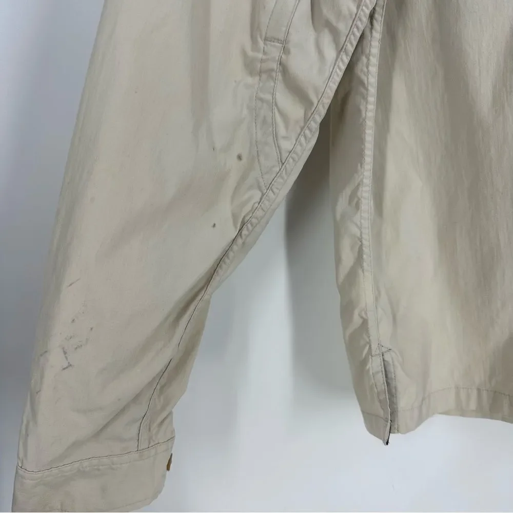 THE NORTH FACE *Damaged* Men’s Outdoor Hiking Light Tan Button Down Shirt Sz S